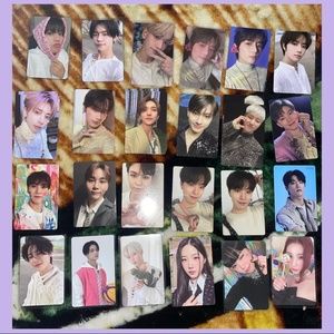 Photocard set (TXT, Stray Kids, Lesserafim, Enhypen, seventeen)